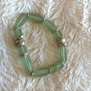 Stella & Dot Brix Mint Stretch Bracelet
